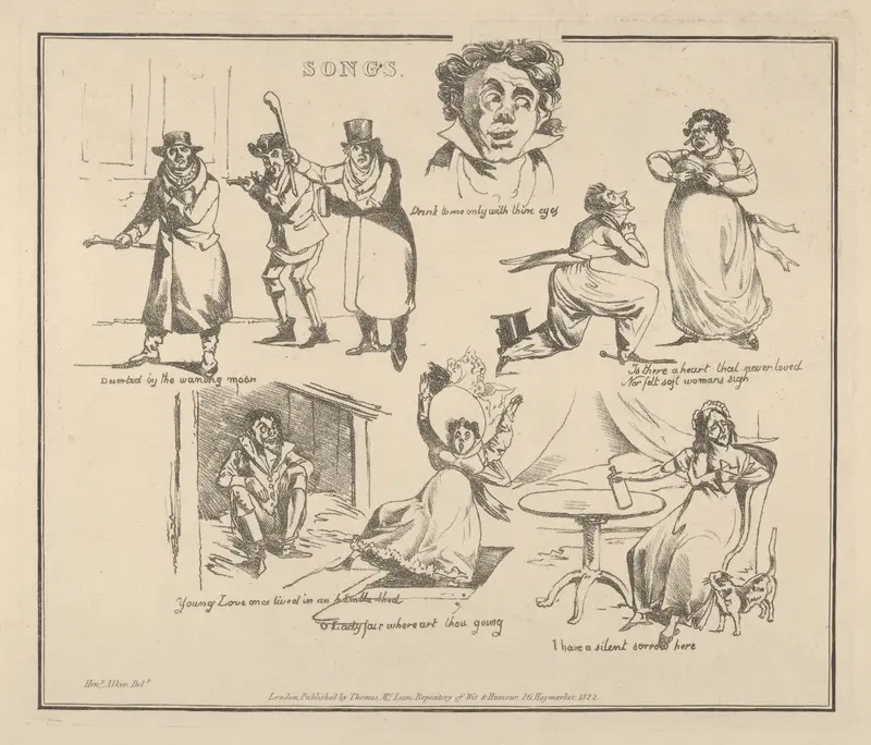 Songs: "Deserted by the waning moon..." Wall Art by Henry Thomas Alken - High-Resolution Digital Print