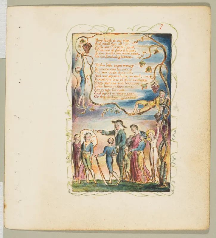 Songs of Innocence: The Ecchoing Green (second plate)