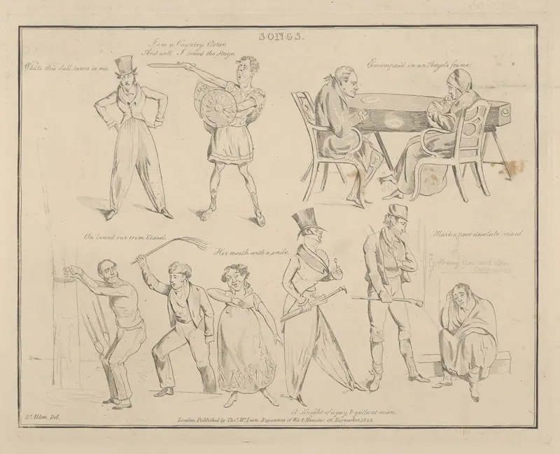 Songs: "What's this dull town to me..." Wall Art by Henry Thomas Alken - High-Resolution Digital Print