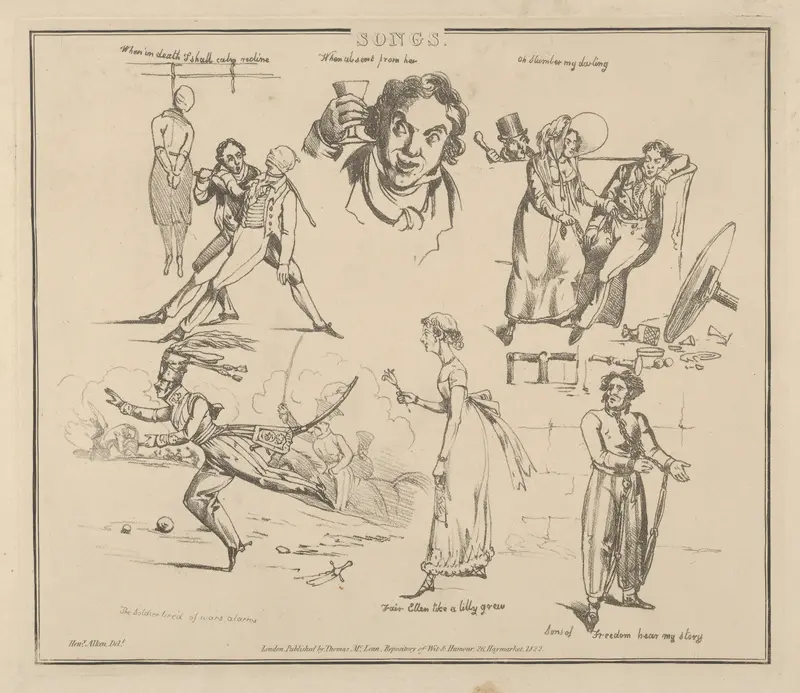 Songs: "When in death I shall calm recline..." Wall Art by Henry Thomas Alken - High-Resolution Digital Print