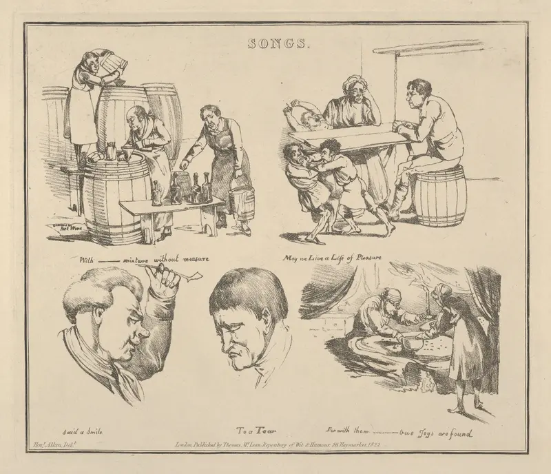 Songs: "With ____ mixture without measure..." Wall Art by Henry Thomas Alken - High-Resolution Digital Print