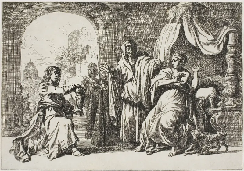 Sophonisba Receiving the Poisoned Cup Wall Art by Pieter Lastman - High-Resolution Digital Print