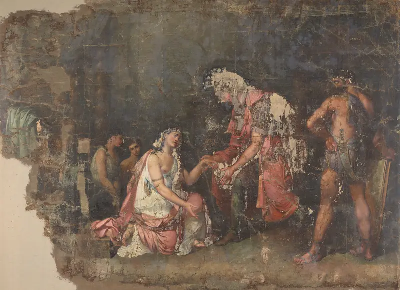 Sophonisbe kneeling before Masinissa, King of Numidia Wall Art by Benjamin Wolff - High-Resolution Digital Print