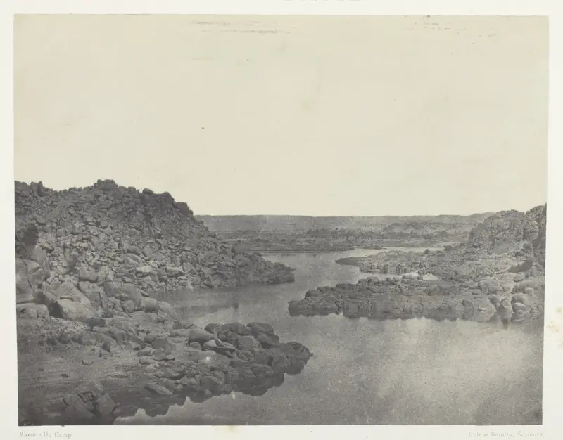 Sortie de la Première Cataracte, Haute-Egypte, plate 67 from the album "Egypte, Nubie, Palestine et Syrie" (1852)
