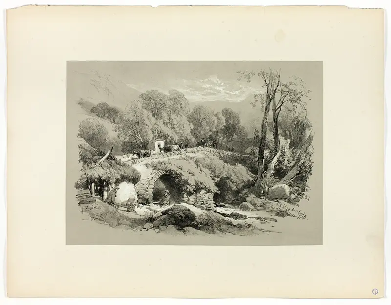 South Brent, Devon, from Picturesque Selections Wall Art by James Duffield Harding - High-Resolution Digital Print