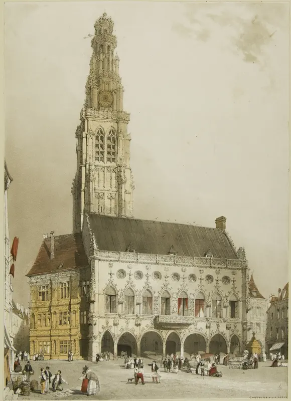 South Porch of Chartres Cathedral Wall Art by Thomas Shotter Boys - High-Resolution Digital Print