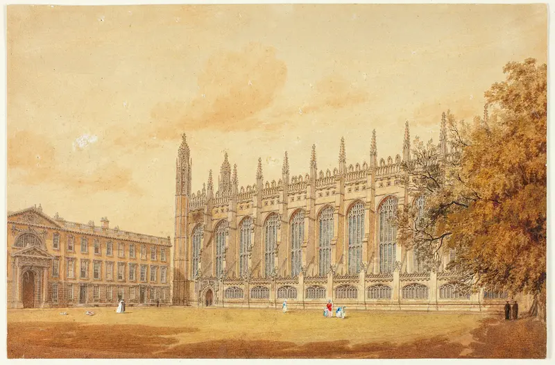 South Side of King's College Chapel, Cambridge Wall Art by Frederick MacKenzie - High-Resolution Digital Print