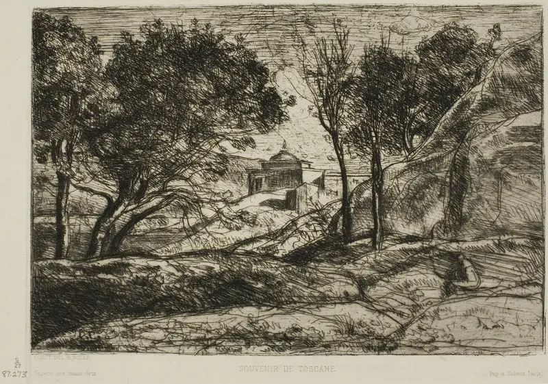 Souvenir of Tuscany Wall Art by Jean Baptiste Camille Corot - High-Resolution Digital Print