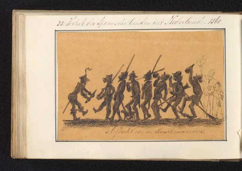Spaanse soldaten verlaten de Nederlanden, 1560 Wall Art by Pieter van Loon - High-Resolution Digital Print