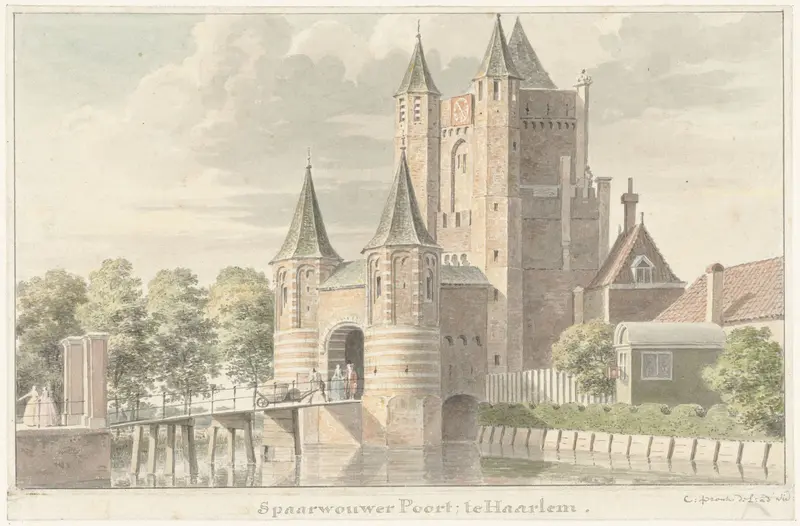 Spaarnwouder poort te Haarlem Wall Art by Unknown - High-Resolution Digital Print