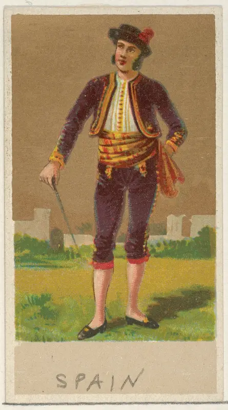 Spain, from the Natives in Costume series (N16), Teofani Issue, for Allen & Ginter Cigarettes Brands Wall Art by Allen & Ginter - High-Resolution Digital Print