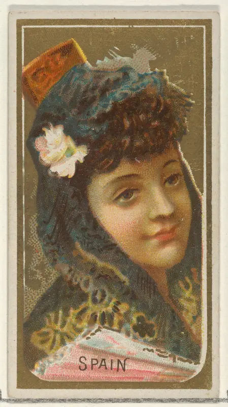 Spain, from the Types of All Nations series (N24) for Allen & Ginter Cigarettes Wall Art by Allen & Ginter - High-Resolution Digital Print