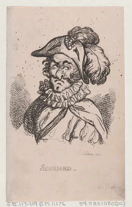 Spaniard Wall Art by Thomas Rowlandson - High-Resolution Digital Print