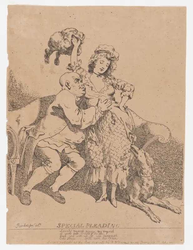 Special Pleading Wall Art by Thomas Rowlandson - High-Resolution Digital Print
