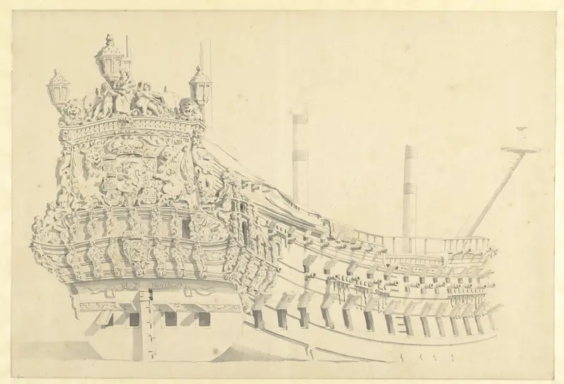 Spiegel van het schip de Zeven Provinciën Wall Art by Unknown - High-Resolution Digital Print