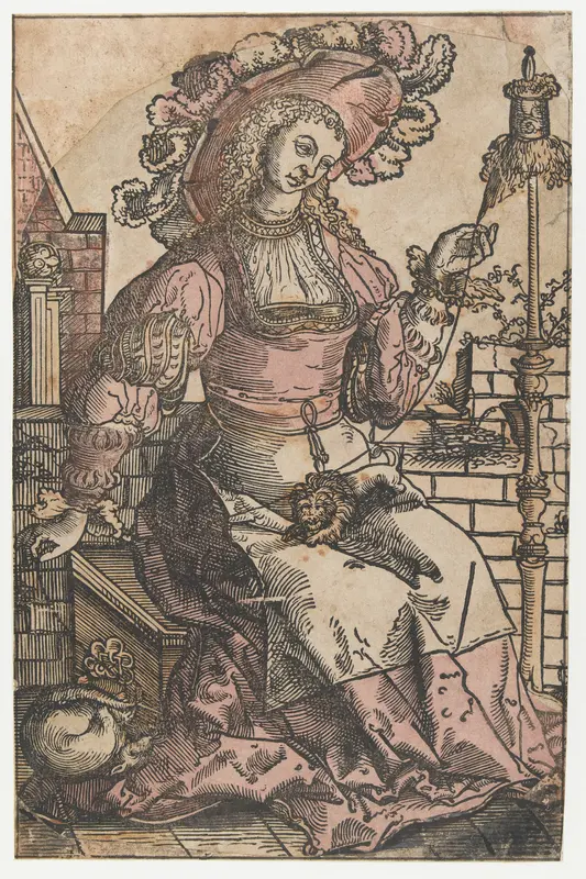 Spinnende vrouw Wall Art by Unknown - High-Resolution Digital Print
