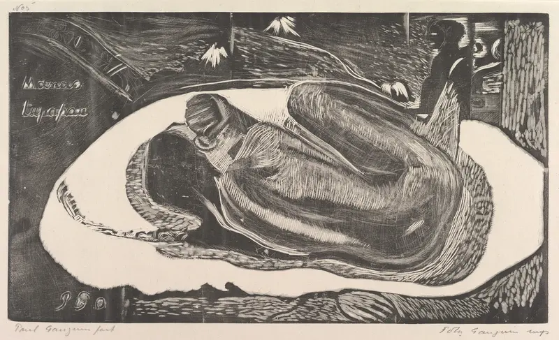 Spirit of the Dead Watching (Manao Tupapau), from Fragrance (Noa Noa) Wall Art by Paul Gauguin - High-Resolution Digital Print