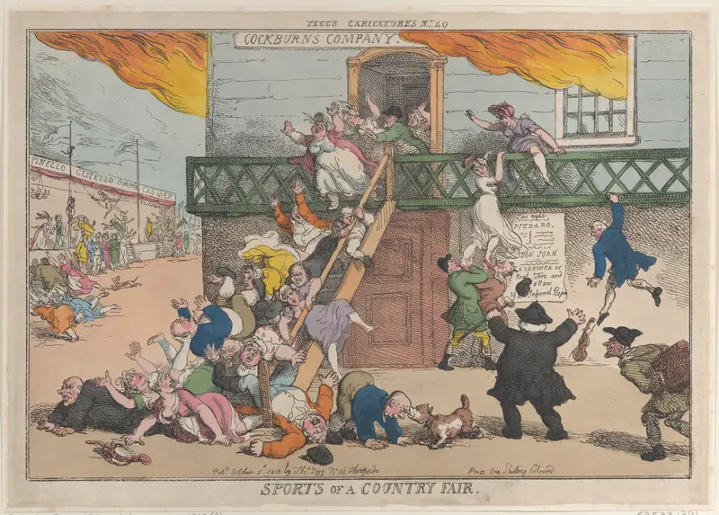 Sports of a Country Fair Wall Art by Thomas Rowlandson - High-Resolution Digital Print