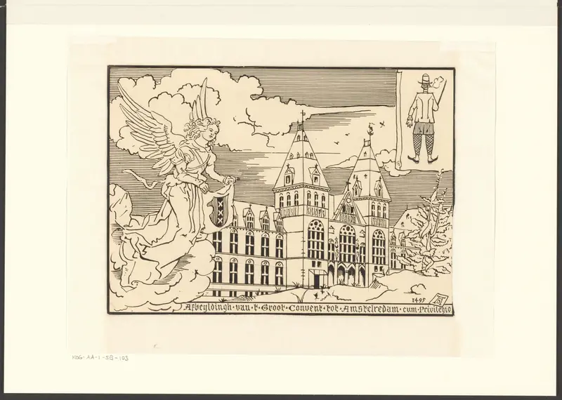 Spot op het Rijksmuseum Amsterdam Wall Art by Adriaan Willem Weissman - High-Resolution Digital Print