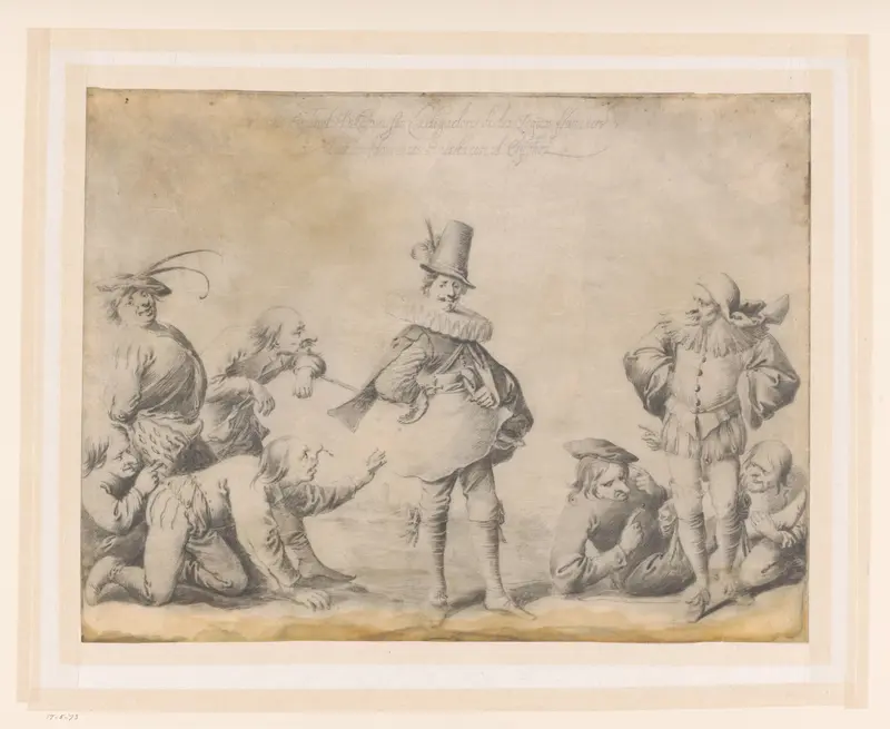 Spotbeeld op de Spanjaard Wall Art by Pieter Jansz Quast - High-Resolution Digital Print