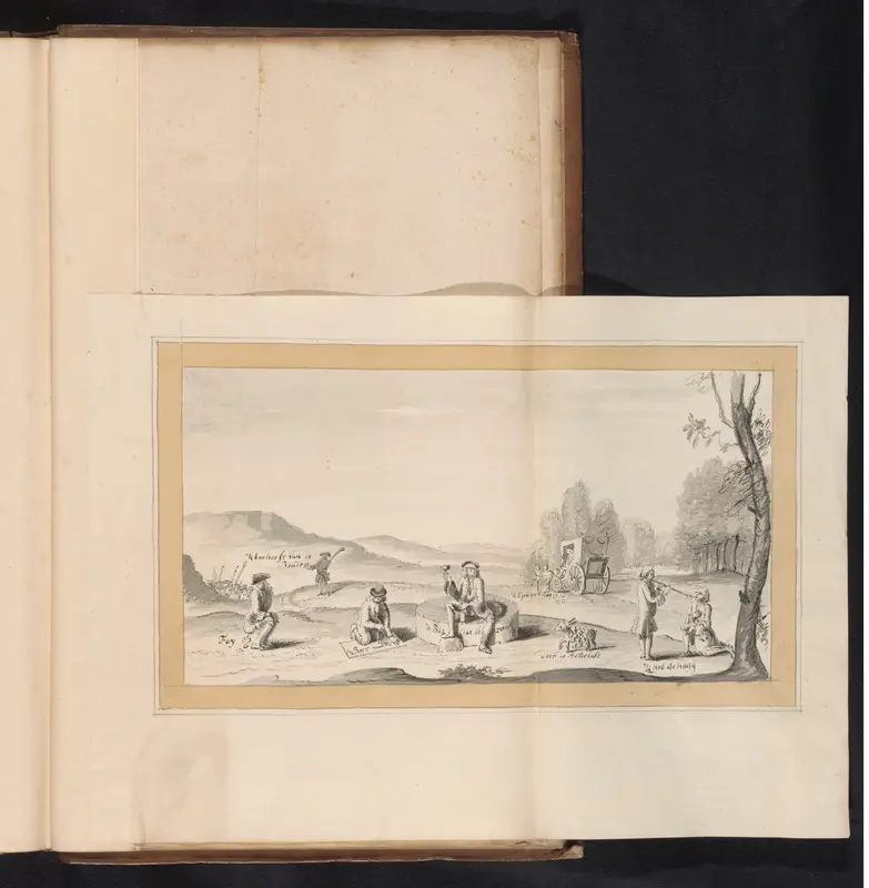 Spotprent op Amsterdamse families in de windhandel, 1720 Wall Art by anonymous - High-Resolution Digital Print