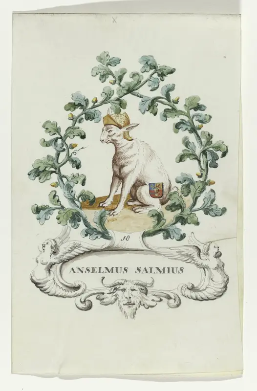 Spotprent van Anselmus Salmius Wall Art by anonymous - High-Resolution Digital Print