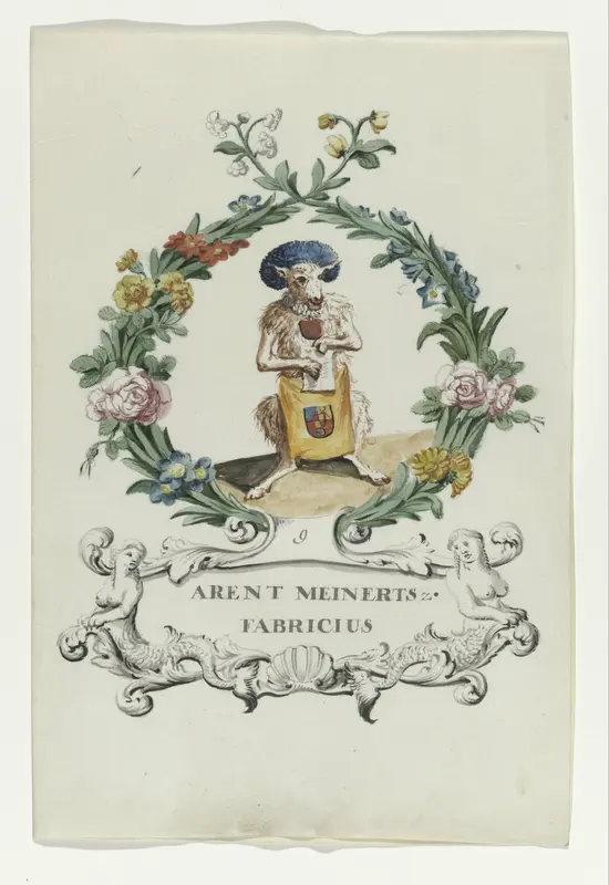 Spotprent van Arent Meinertsz. Fabricius Wall Art by anonymous - High-Resolution Digital Print