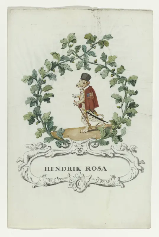 Spotprent van Henrik Rosa Wall Art by anonymous - High-Resolution Digital Print