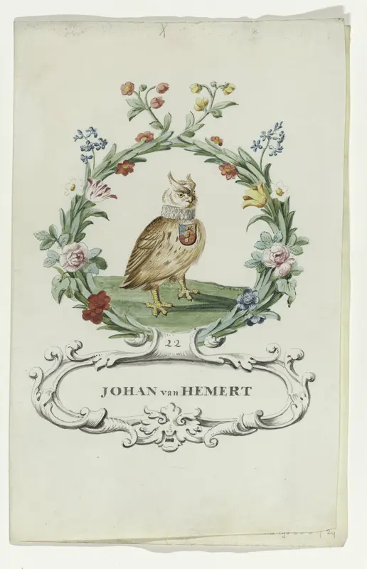 Spotprent van Johan van Hemert Wall Art by anonymous - High-Resolution Digital Print