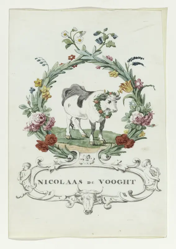Spotprent van Nicolaas de Vooght Wall Art by anonymous - High-Resolution Digital Print