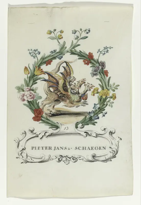 Spotprent van Pieter Jansz. Schaegen Wall Art by anonymous - High-Resolution Digital Print