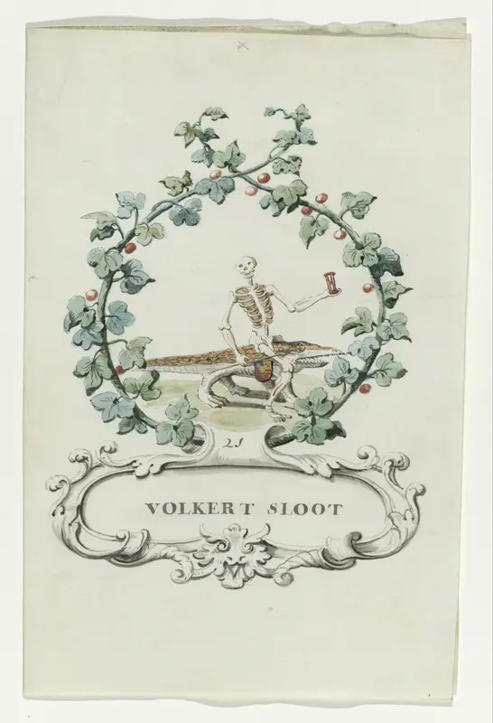 Spotprent van Volkert Sloot Wall Art by anonymous - High-Resolution Digital Print