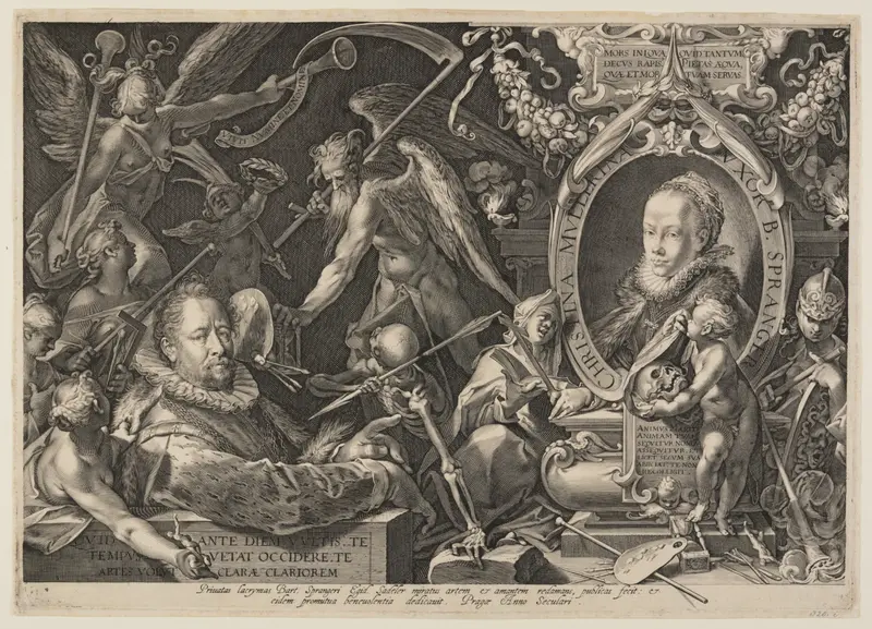 Spranger and his Wife Wall Art by Aegidius Sadeler, II - High-Resolution Digital Print