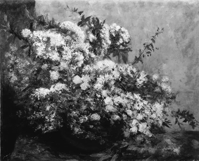 Spring Flowers Wall Art by Gustave Courbet - High-Resolution Digital Print