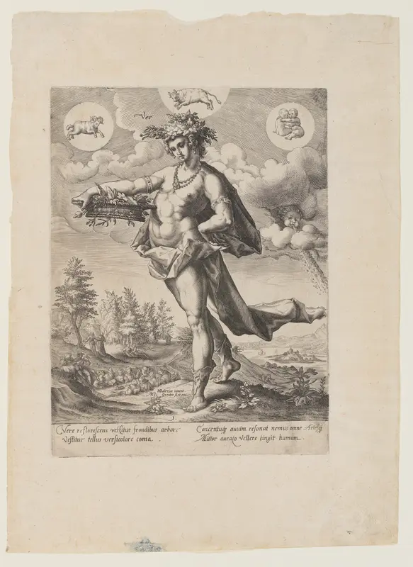 Spring, from The Four Seasons Wall Art by Matthäus Greuter - High-Resolution Digital Print