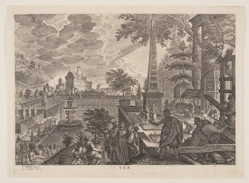 Spring, from The Four Seasons Wall Art by Aegidius Sadeler, II - High-Resolution Digital Print