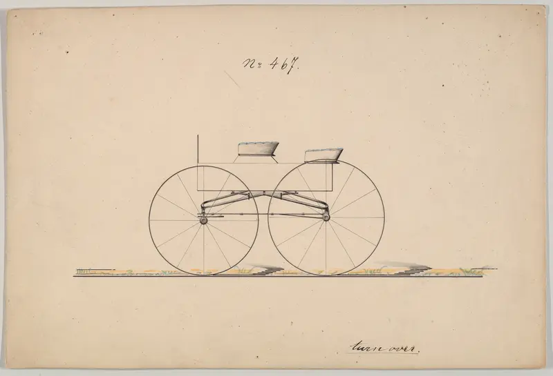 Square Box Wagon #467 & #716 (verso) Wall Art by Brewster & Co. - High-Resolution Digital Print