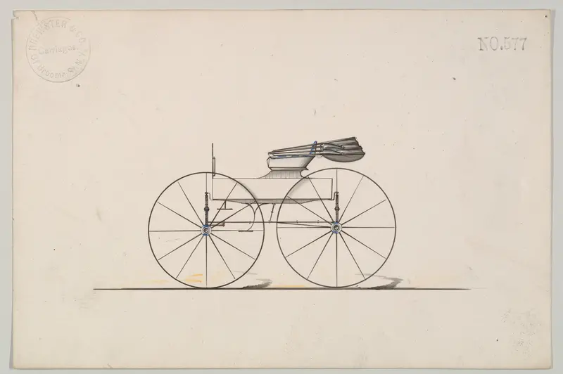 Square Box Wagon #577 Wall Art by Brewster & Co. - High-Resolution Digital Print