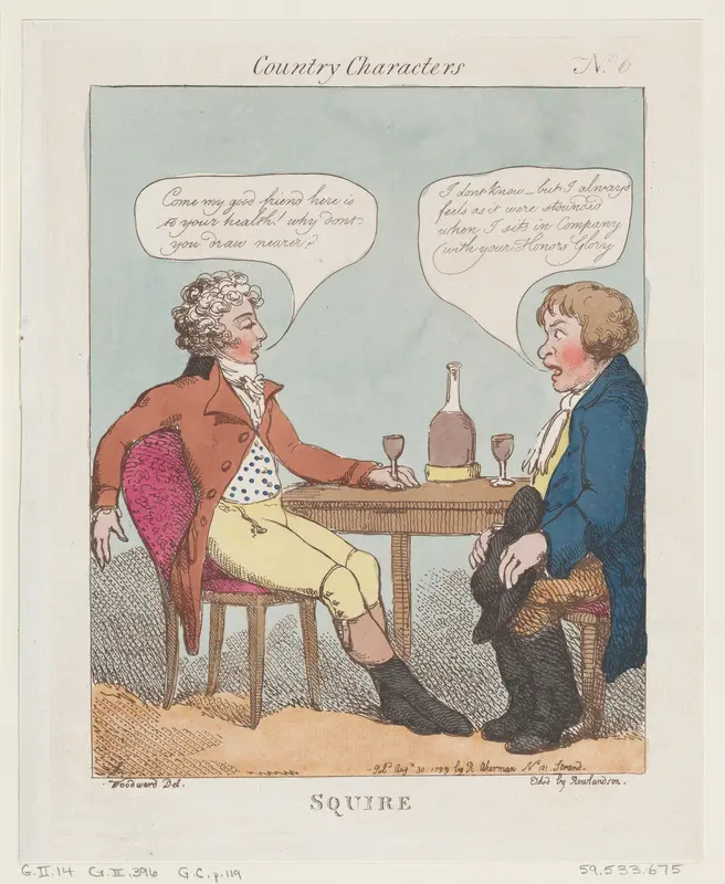 Squire Wall Art by Thomas Rowlandson - High-Resolution Digital Print