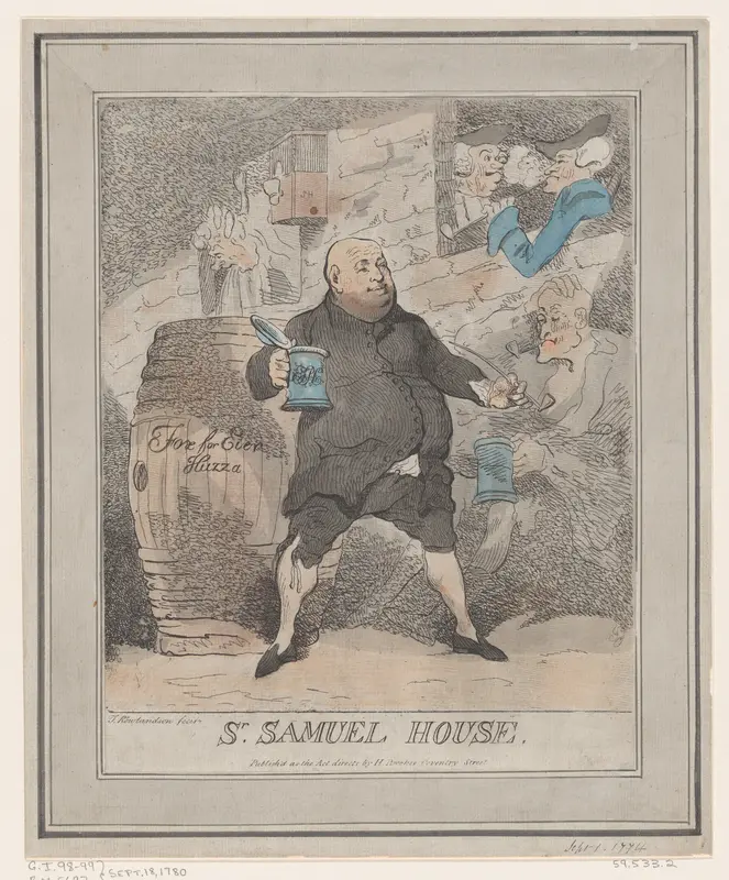 Sr. Samuel House Wall Art by Thomas Rowlandson - High-Resolution Digital Print
