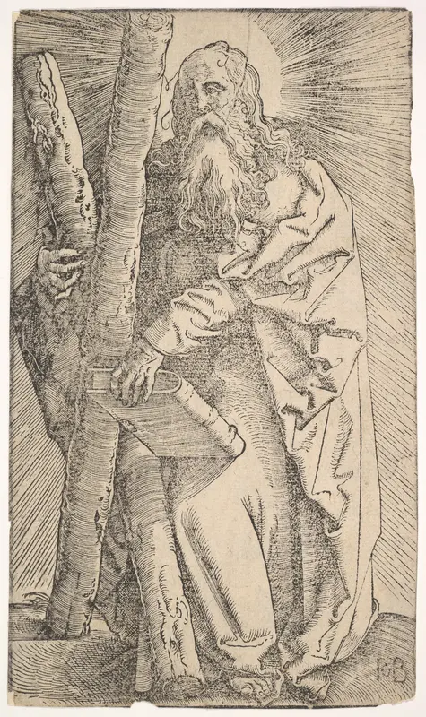 St. Andrew from Christ and the Apostles Wall Art by Hans Baldung (called Hans Baldung Grien) - High-Resolution Digital Print