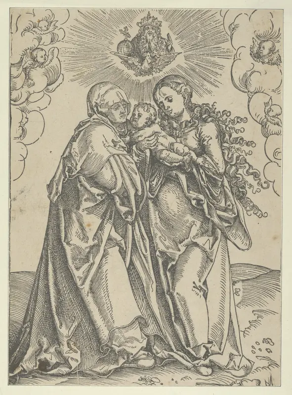 St Anne and the Virgin with the Child Wall Art by Lucas Cranach the Elder - High-Resolution Digital Print