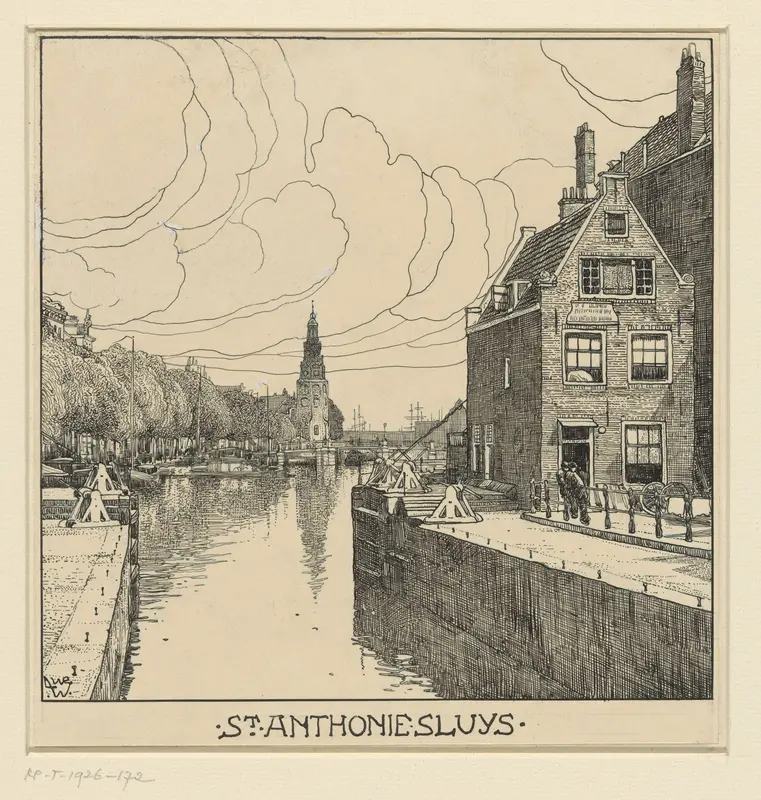 St. Anthonie Sluys te Amsterdam Wall Art by Willem Wenckebach - High-Resolution Digital Print
