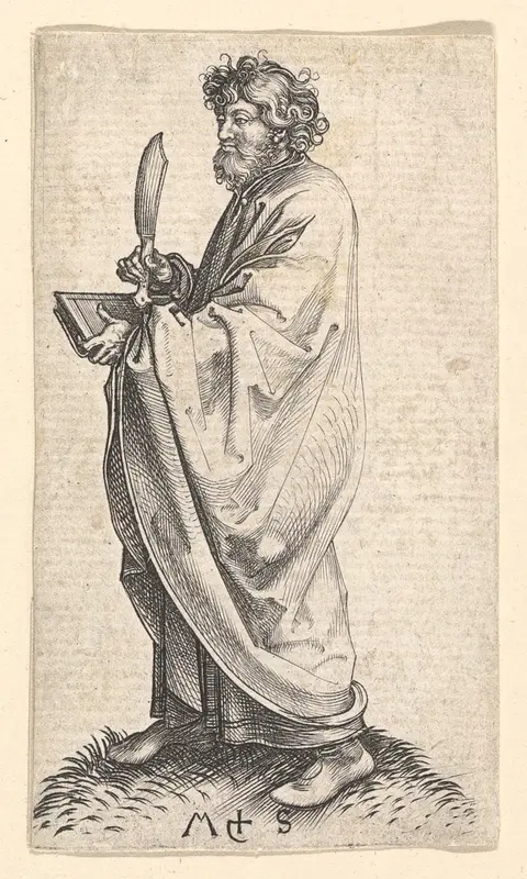St. Bartholomew Wall Art by Martin Schongauer - High-Resolution Digital Print