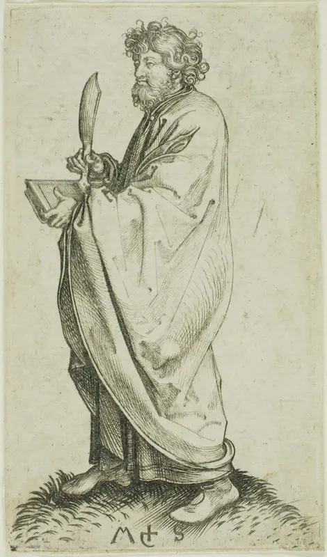 St. Bartholomew, from Apostles Wall Art by Martin Schongauer - High-Resolution Digital Print