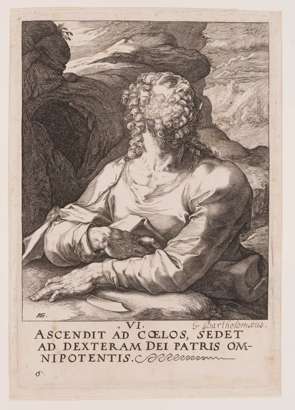 St Bartholomew, from Christ, the Apostles and St Paul with the Creed