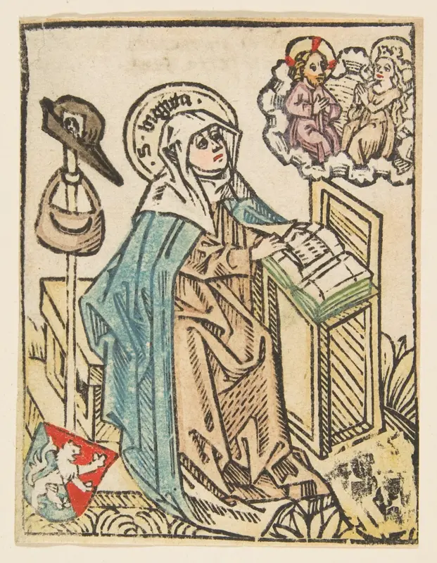 St. Bridget Wall Art by Anonymous, German, 15th century - High-Resolution Digital Print