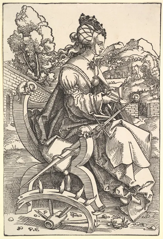 St. Catherine Wall Art by Hans Baldung (called Hans Baldung Grien) - High-Resolution Digital Print