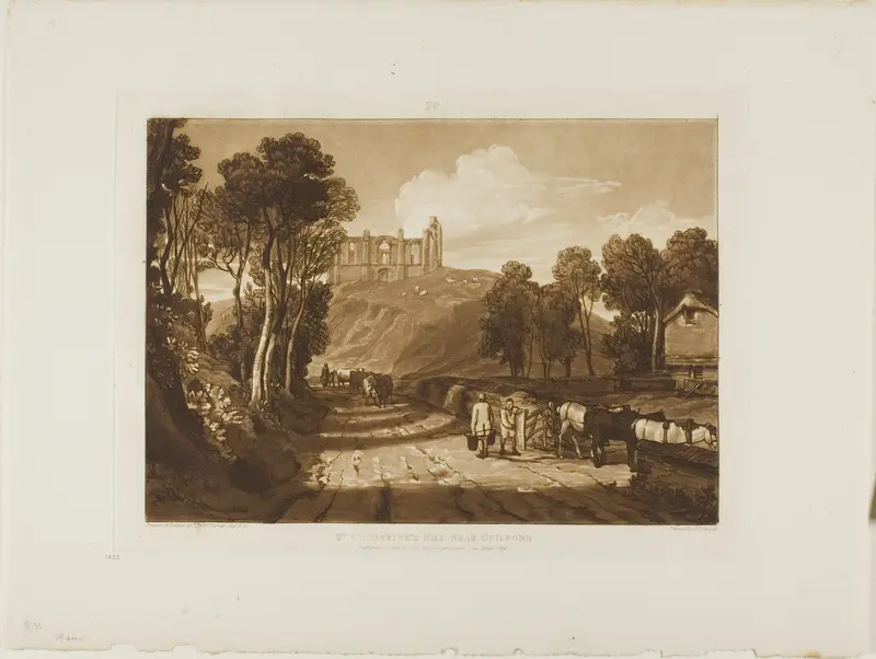 St. Catherine's Hill Near Guilford, plate 33 from Liber Studiorum