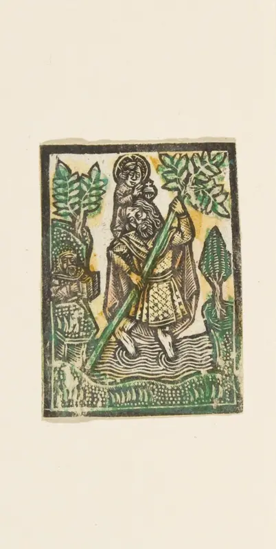 St. Christopher Wall Art by Anonymous, German, 15th century - High-Resolution Digital Print